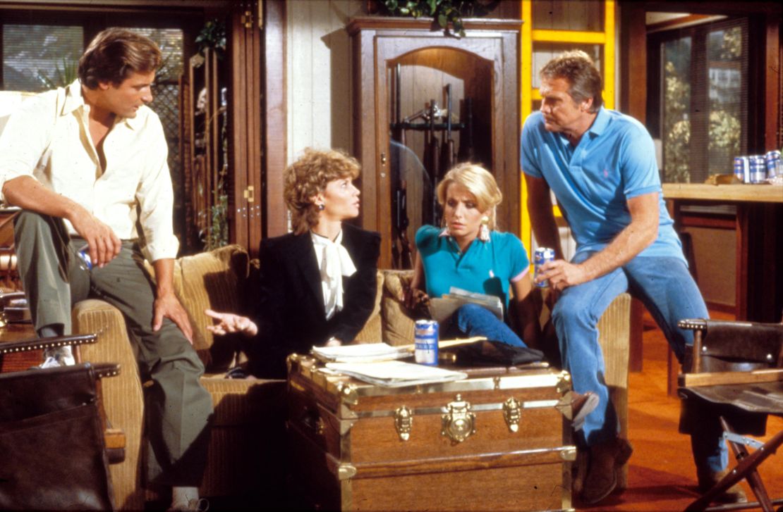 Douglas Barr, Markie Post, Heather Thomas and Lee Majors star in "The Fall Guy."