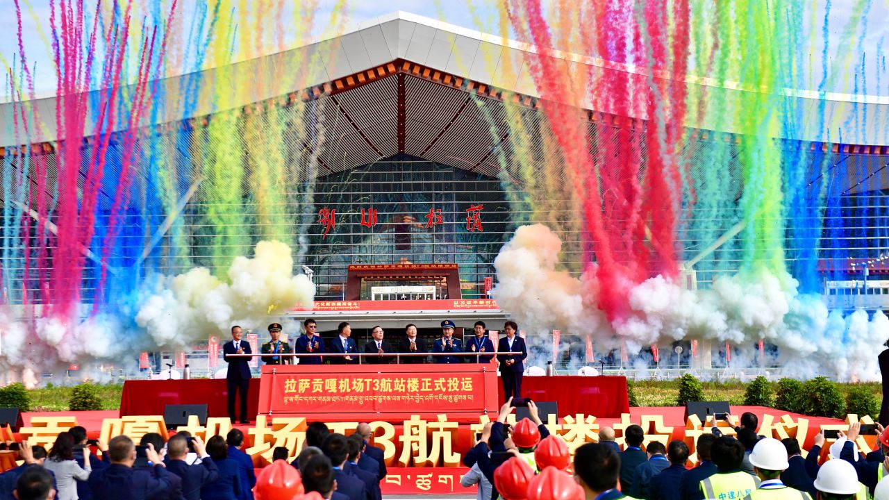 Lhasa Gonggar Airport opening 0807