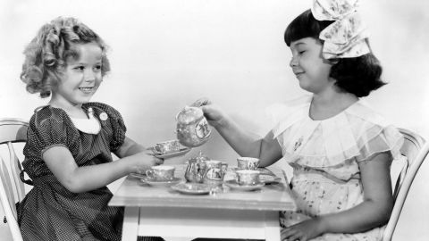 Shirley Temple as Shirley Blake and Jane Withers as Joy Smythe in "Bright Eyes" (1934) 