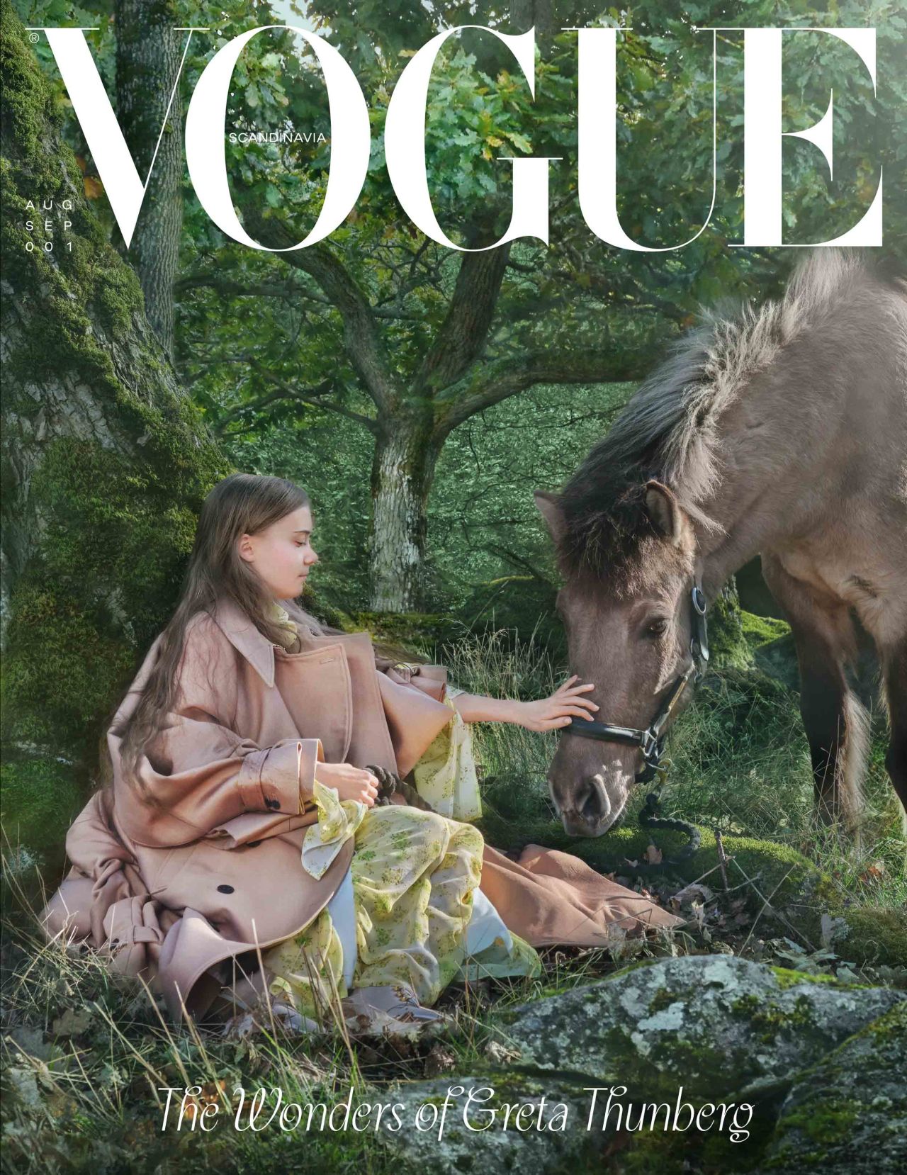 Greta Thunberg on the cover of Vogue Scandinavia.