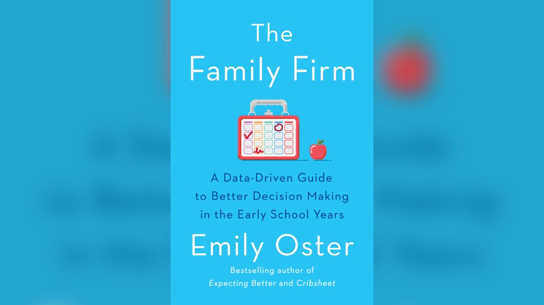 Economist Emily Oster's book (pictured) is geared toward helping parents learn how to make decisions for their families.