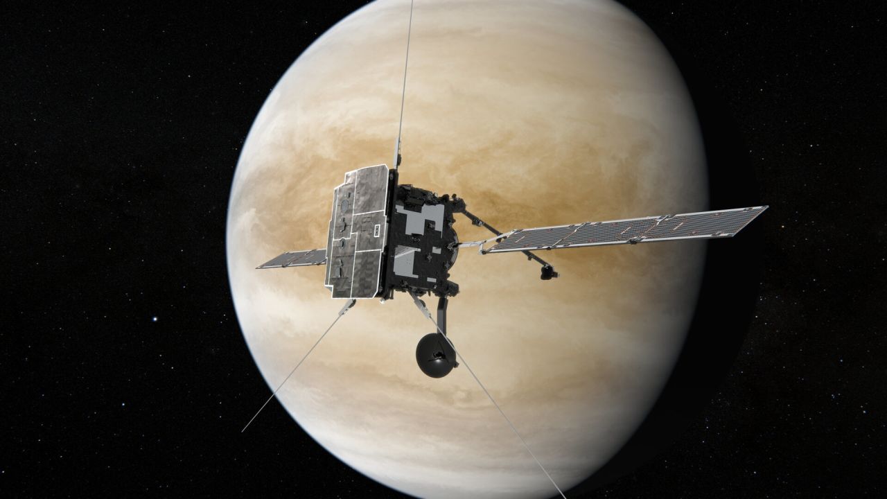 Two spacecraft, Solar Orbiter (shown in this artist's impression) and BepiColombo, are set to make space history with two Venus flybys just 33 hours apart on August 9 and 10.