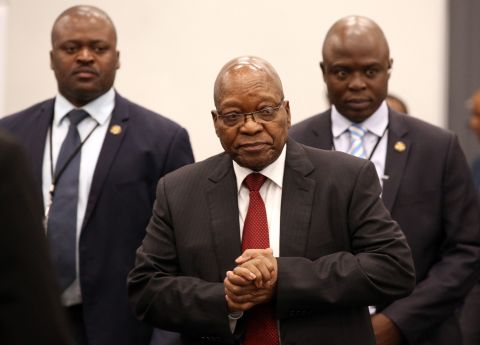 Zuma arrives to appear before the Commission of Inquiry into State Capture, which was probing wide-ranging allegations of corruption in government and state-owned companies, in July 2019.