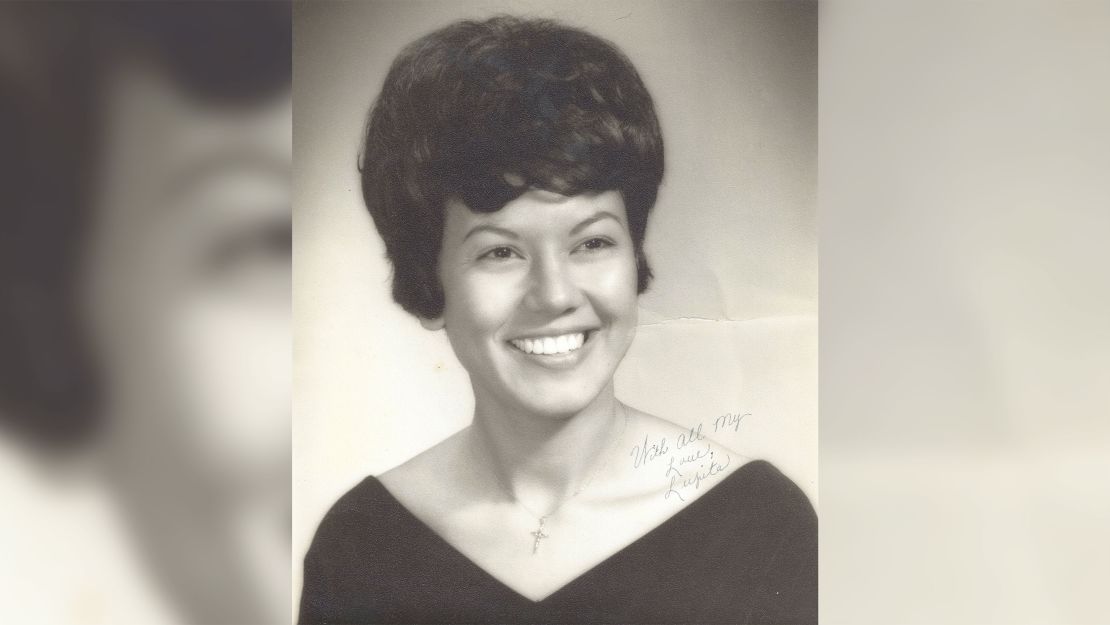 Lupe Alemán was 20 years when she graduated high school in Bishop, Texas, her son says. She was the school's first Mexican American homecoming queen. 