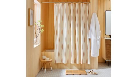 Oval Ikat Shower Curtain