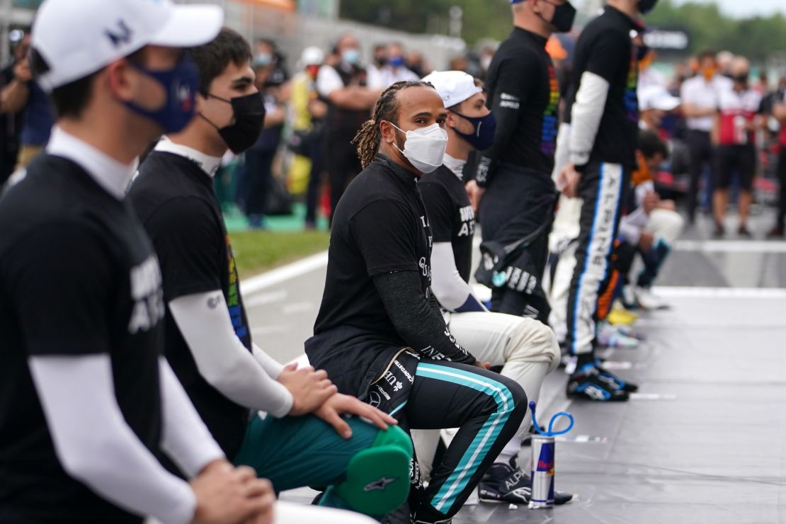 Mercedes driver Lewis Hamilton, who uses his platform to spotlight social justice and racial equality, said the human rights abuses that take place in multiple F1 venues "is a consistent and a massive problem."
