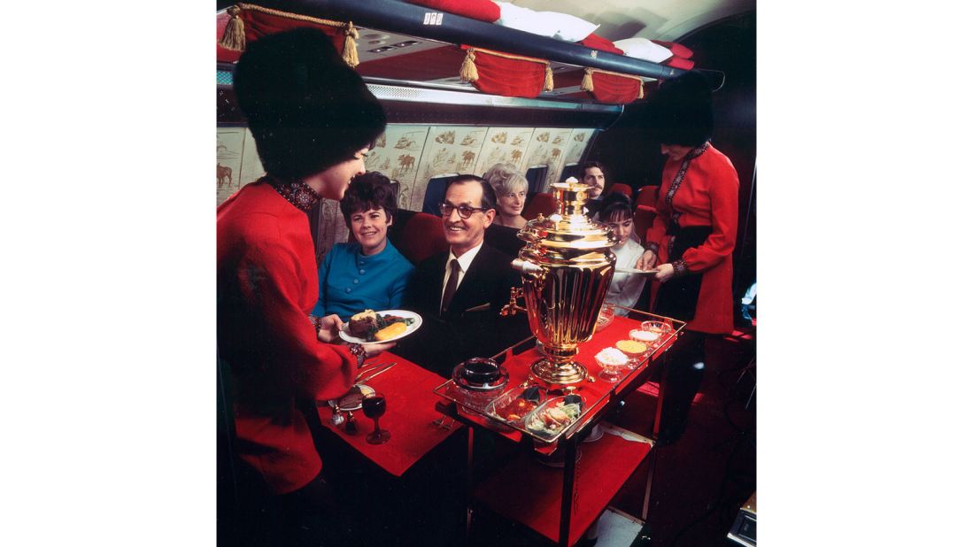 <strong>Golden Samovar: </strong>Back in the late 1960s, Alaska Airlines launched its Golden Samovar service to celebrate "Alaska's colorful Russian heritage."