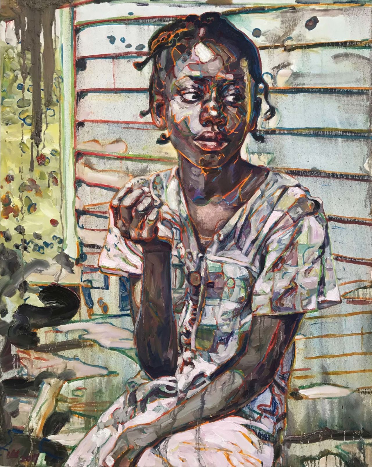 South. Artist: Hung Liu. Oil on canvas. 2017. Marcy and Richard Schwartz Collection. © Hung Liu