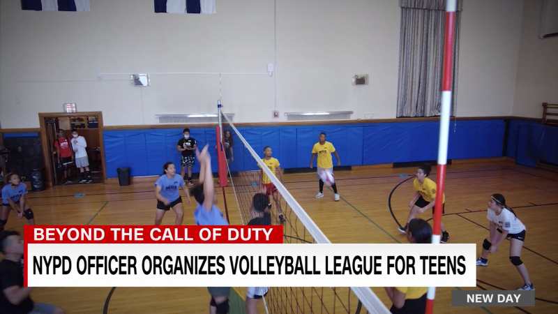Police officer helps Bronx youth play volleyball CNN