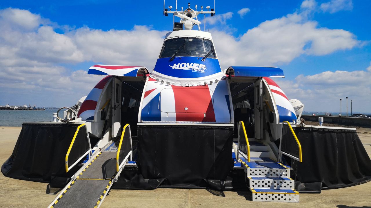 Hovercraft are "flown" by a pilot rather than "sailed" across the water. 