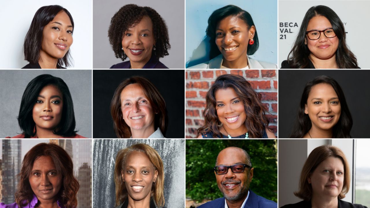 Left to right, top to bottom: Leta Shy (SELF), Kim Godwin (ABC News), Simone Oliver (Refinery29), Mary Margaret (Entertainment Weekly), Rashida Jones (MSNBC), Alessandra Galloni (Reuters), Danielle Belton (HuffPost), Versha Sharma (Teen Vogue), Daisy Veerasingham (The Associated Press), Dawn Davis (Bon Appétit), Kevin Merida (Los Angeles Times), Sally Buzbee (The Washington Post).