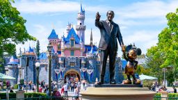 ANAHEIM, CA - JUNE 06: General views of the Walt Disney 'Partners' statue at Disneyland, which has recently reopened after being closed to the public for over a year on June 06, 2021 in Anaheim, California.  (Photo by AaronP/Bauer-Griffin/GC Images)