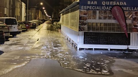 Alicante was hit with low-level flooding.