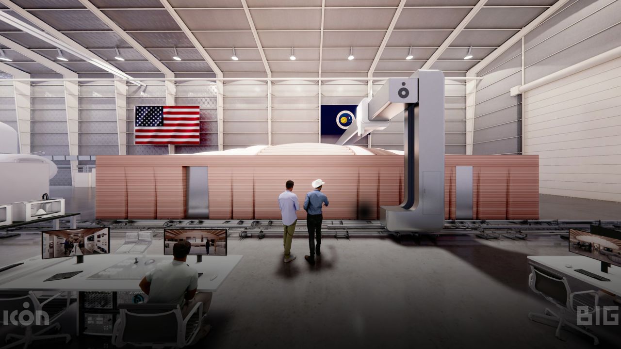 This rendering shows the completed module at NASA's Johnson Space Center in Houston.