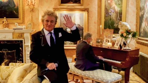 In this screen grab, Sir Rod Stewart performs during the 2020 Carousel of Hope Ball benefiting the Children's Diabetes Foundation. 