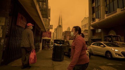 Powerful, dry winds swept across San Francisco, California, during 2020's wildfire season, driving up the risk of fires in a region that has been battered by heat waves and dangerously poor air quality.