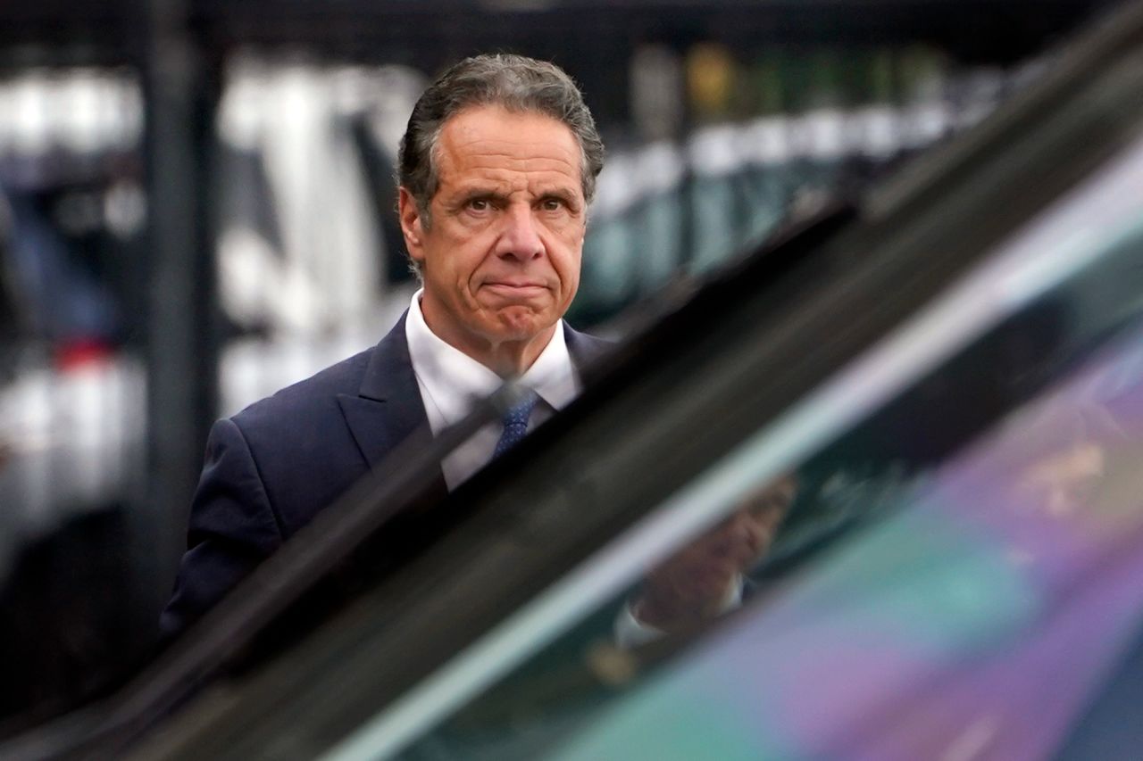 New York Gov. Andrew Cuomo prepares to board a helicopter after <a href="https://www.cnn.com/2021/08/10/politics/andrew-cuomo-resigns/index.html" target="_blank">he announced his resignation</a> on Tuesday, August 10. The announcement came a week after New York Attorney General Letitia James released a report that said Cuomo had sexually harassed 11 women and created a "hostile" work environment for women. Cuomo has denied all of the allegations, saying he never touched anyone inappropriately, but he acknowledged that some of his behavior made others uncomfortable.