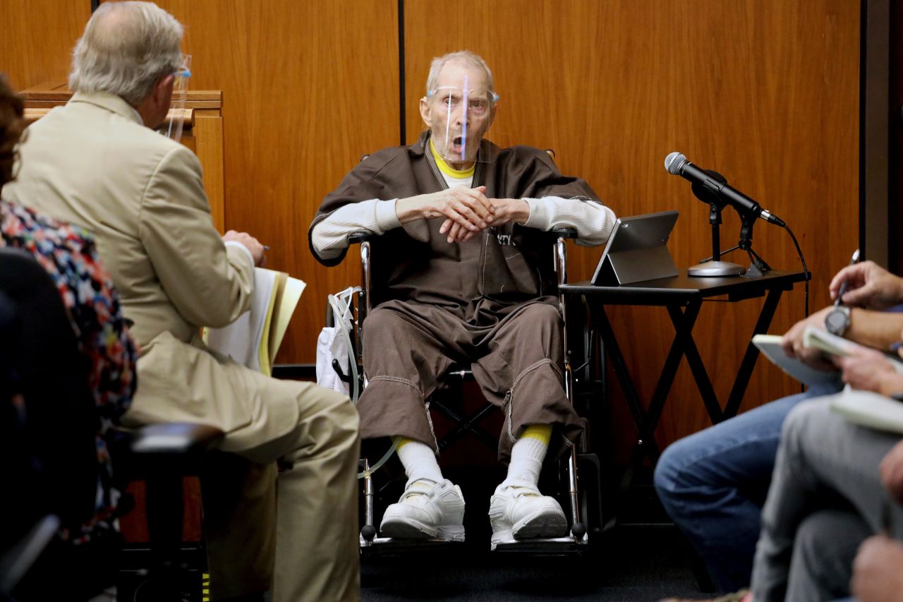 <a href="http://www.cnn.com/2021/08/03/us/gallery/robert-durst/index.html" target="_blank">Robert Durst,</a> the eccentric millionaire subject of the HBO crime documentary "The Jinx," <a href="https://www.cnn.com/2021/08/09/us/robert-durst-murder-testimony/index.html" target="_blank">testifies in his own defense</a> Monday, August 9, as he stands trial for murder in Inglewood, California. Durst once again denied killing his close friend and confidante Susan Berman, and he said he did not know who killed her.