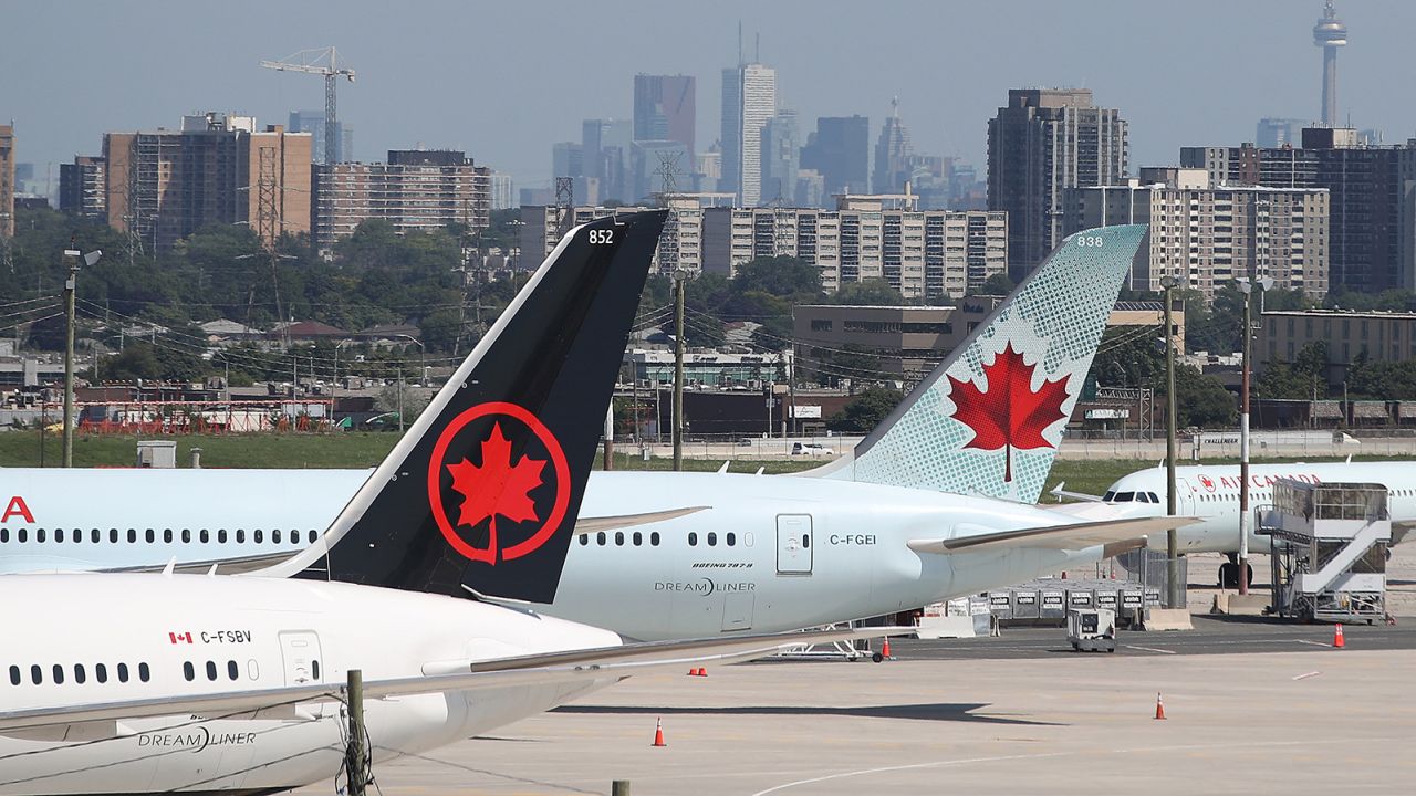 Toronto's Pearson International Airport pictured in August 2020. 