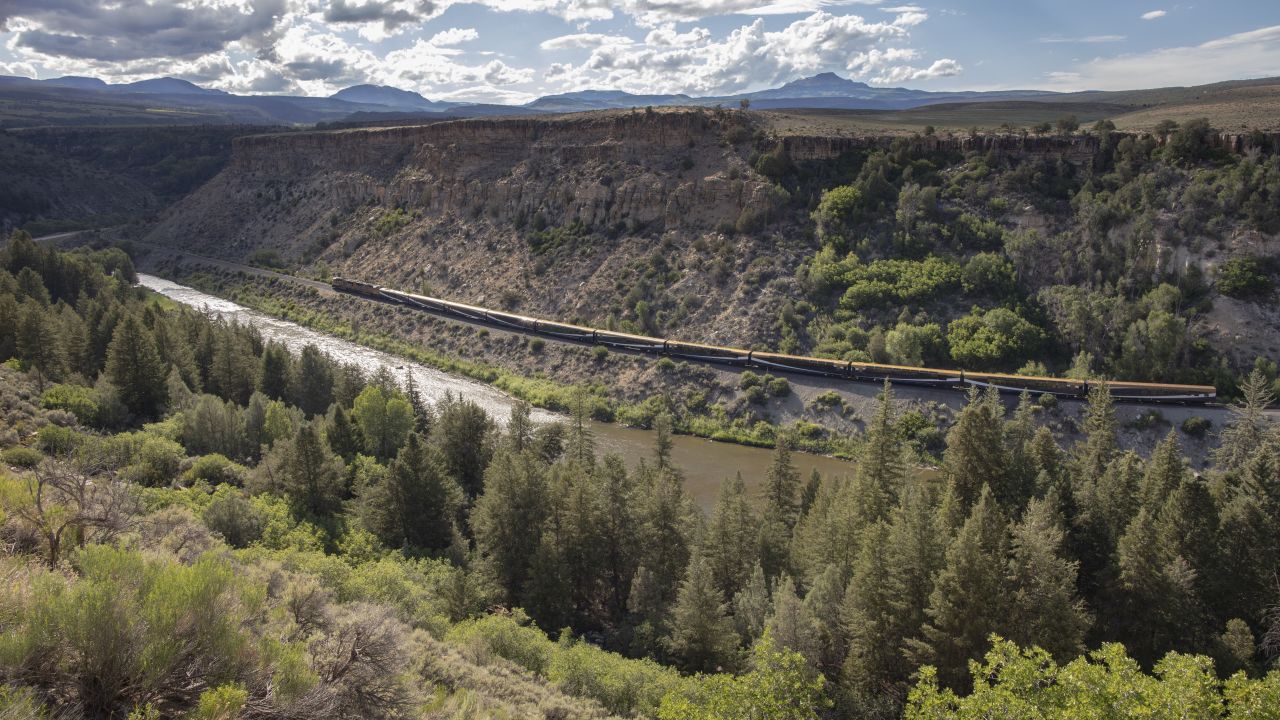 The train passes through Eagle County, Colorado.