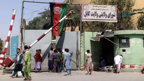 Afghans in Kabul rushing home after news broke the Taliban had reached the outskirts of the Afghan capital on Sunday. 