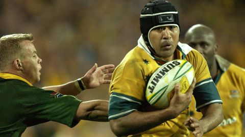 Kefu in action during the Tri-Nations test match between Australia and South Africa in 2003.