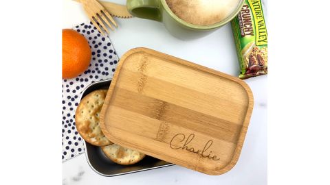 Bamboo and Metal Lunch Box 