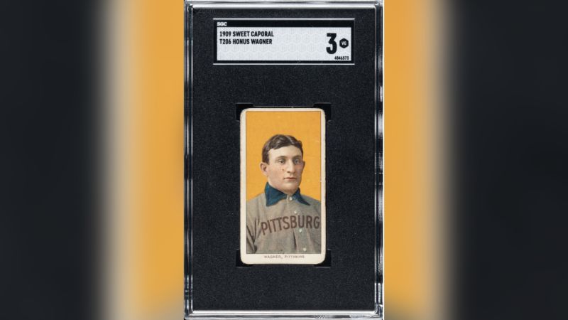 Rare Honus Wagner Baseball Card Sells For Record $6.6 Million At ...