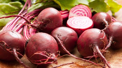Amanda Cohen has swapped in golden or red beets for candy cane beets like the ones seen here.