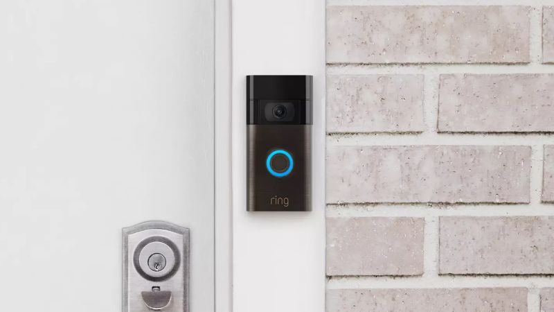 Ring doorbell best sale 2 black faceplate