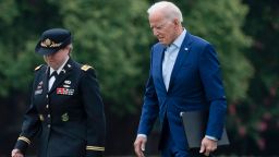 President Joe Biden arrives at Fort Lesley J. McNair in Washington in Washington, Monday, Aug. 16, 2021. Biden will address the nation on Monday about the U.S. evacuation from Afghanistan, after the planned withdrawal of American forces turned deadly at Kabul's airport as thousands tried to flee the country after the Taliban's takeover.