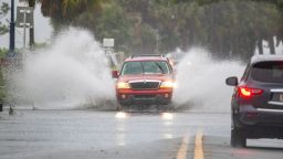 Motorists deal with high water from Tropical Storm Fred on Beach Dr. In Panama City Monday afternoon, August 16, 2021.007 081621 Tropical Storm Fred In Pc