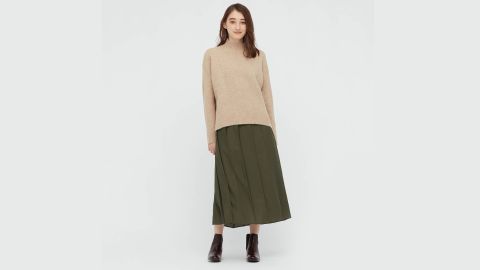 Uniqlo Wide Pleated Skirt