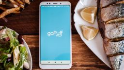 Food delivery application goPuff.