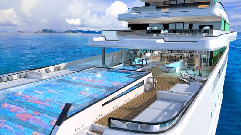 <strong>Pool action: </strong>The SEE concept has five swimming pools, including a glass-bottom infinity pool.