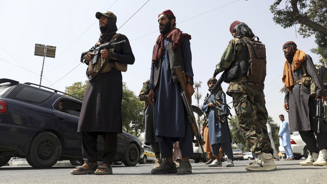 Taliban fighters patrol in Wazir Akbar Khan neighborhood in the city of Kabul, Afghanistan, Wednesday, Aug. 18, 2021. The Taliban declared an "amnesty" across Afghanistan and urged women to join their government Tuesday, seeking to convince a wary population that they have changed a day after deadly chaos gripped the main airport as desperate crowds tried to flee the country. (AP Photo/Rahmat Gul)