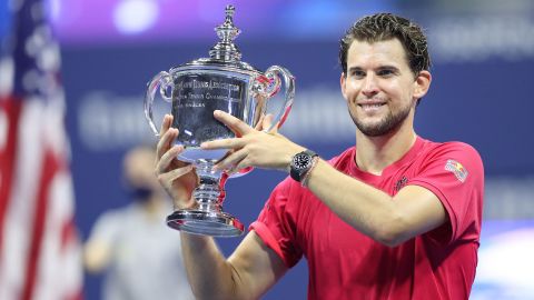 Thiem won the US Open in 2020, after defeating Alexander Zverev in a nail-biting five setter to earn his first grand slam.