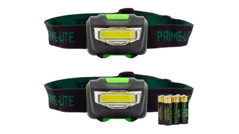 Prime-Lite 2-Pack LED Headlamp Flashlight With Batteries