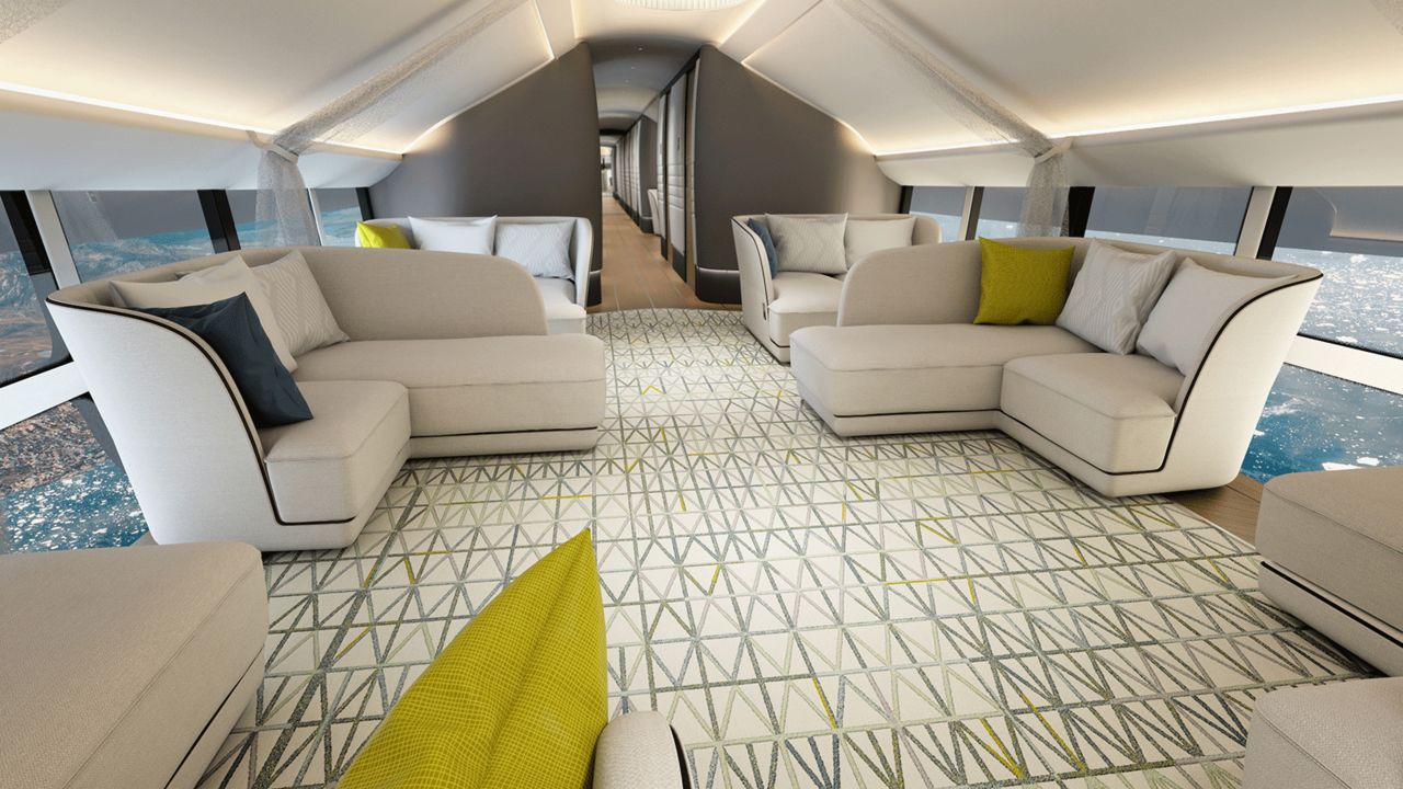 <strong>Roomy:</strong> "We are not as space-constrained as in an airplane, so we are able to do interesting things with the cabin," says OceanSky Cruises' Carl-Oscar Lawaczeck. 