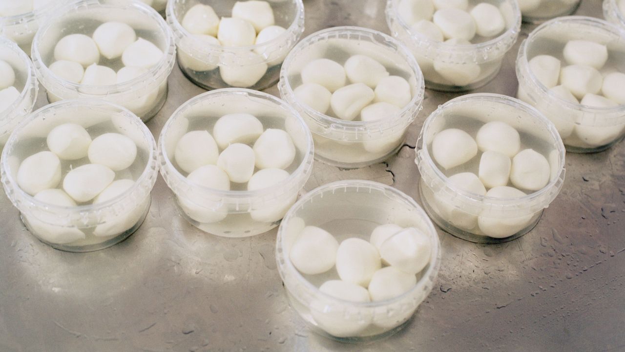 Bocconcini are little mozzarella balls, and they are delicious with pasta.
