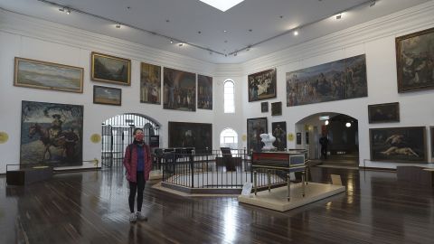 The National Museum of Colombia reopened to the public after four months in summer 2020, amid new pandemic safety measures.