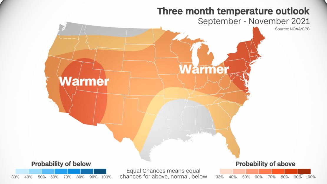 weather cpc three month outlook temperature 081921