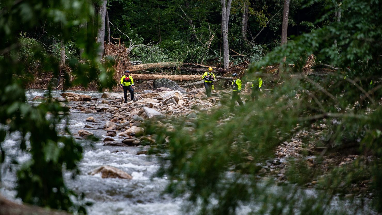 First responders and search and rescue officials are still searching for people unaccounted in Haywood County, North Carolina. 