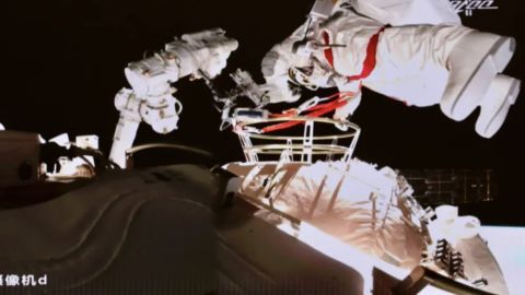 Chinese astronauts carried out their second spacewalk outside the core module of their planned space station on August 20, 2021.