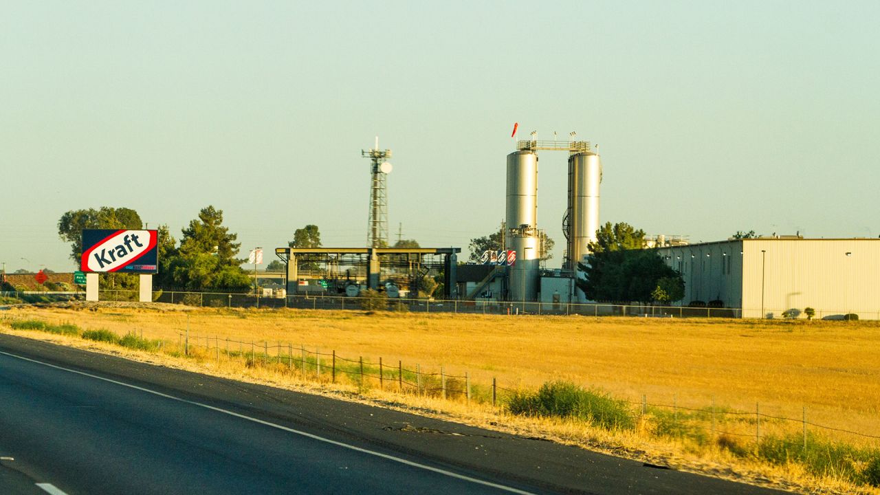 A Kraft Foods cheese Factory in Tulare, California.