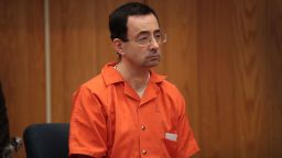 CHARLOTTE, MI - FEBRUARY 05:  Larry Nassar sits in court listening to statements before being sentenced by Judge Janice Cunningham for three counts of criminal sexual assault in Eaton County Circuit Court on February 5, 2018 in Charlotte, Michigan. Nassar has been accused of sexually assaulting more than 150 girls and young women while he was a physician for USA Gymnastics and Michigan State University. Cunningham sentenced Nassar to 40 to 125 years in prison. He is currently serving a 60-year sentence in federal prison for possession of child pornography. Last month a judge in Ingham County, Michigan sentenced Nassar to an 40 to 175 years in prison after he plead guilty to sexually assaulting seven girls.  (Photo by Scott Olson/Getty Images)