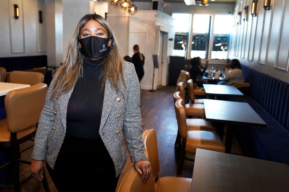 Nya Marshall in her restaurant in February.