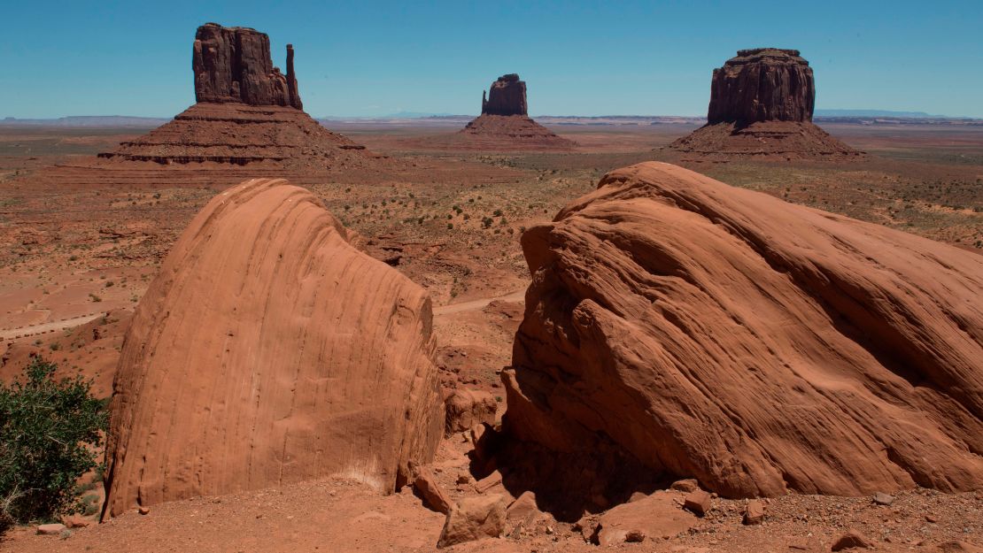 A view of Monument Valley Tribal Park. 
