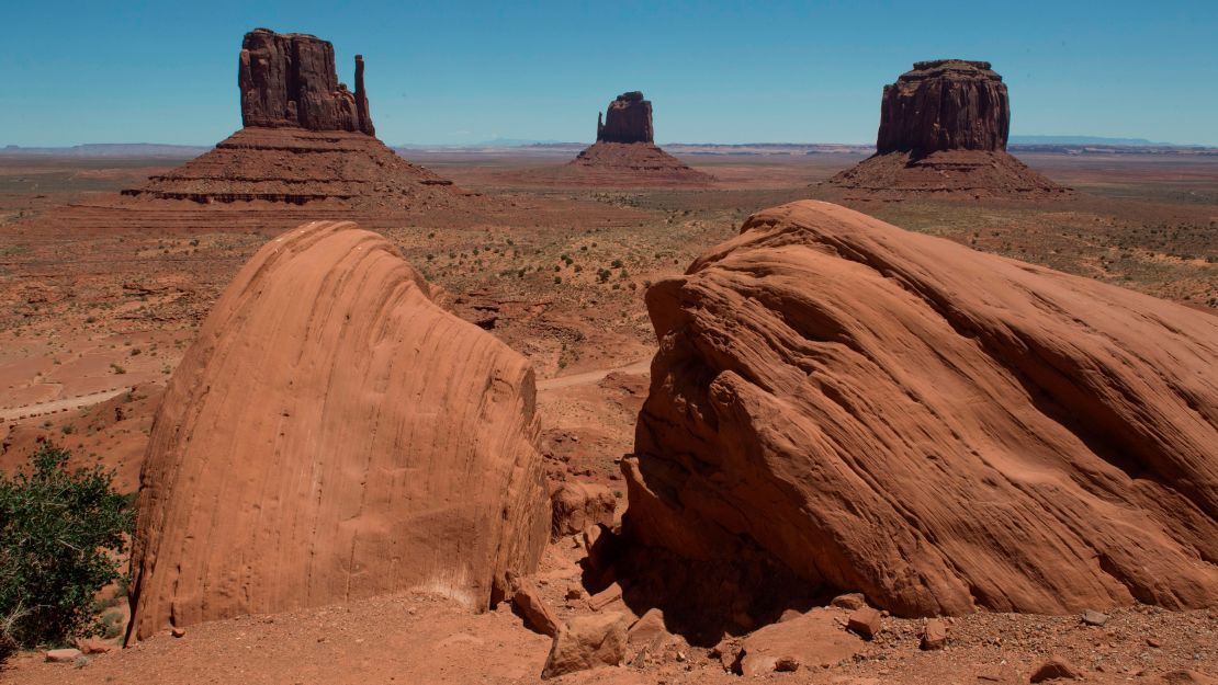 A view of Monument Valley Tribal Park.
