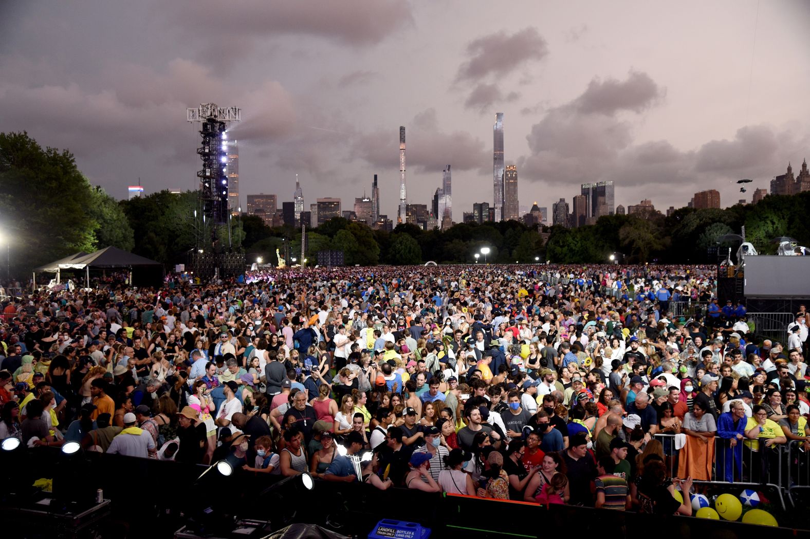 A view of the crowd during the concert.